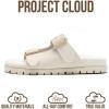 image:imageProject Cloud 100 Genuine Leather Womens Sandals Comfortable amp NonSlip Slides for Women  Plush amp Soft Insole Ladies Sandals Women Footwear LanuraLight Grey Suede