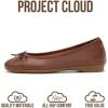 image:imageProject Cloud Ballet Flats for Women Shoes  Memory Foam Insole and Lightweight Mary Jane Flats  NonSlip and Comfortable Womens Shoes AshleyChoco Brown