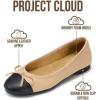 image:imageProject Cloud Ballet Flats for Women Shoes  Memory Foam Insole and Lightweight Mary Jane Flats  NonSlip and Comfortable Womens Shoes AshleyNude Black