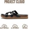 image:imageProject Cloud Summer Slides for Women 2026 with Plush and Soft Insole Womens Sandals Comfortable  NonSlip and Lightweight Sandals Women Footwear LassoBlack