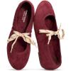 image:imageProject Cloud 100 Genuine Leather Mary Jane Shoes Women  Womens Ballet Flats with Memory Foam Insole  Lightweight amp NonSlip Ballet Flats Shoes for Women 2026 EmileeBurgundy