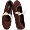 image:imageProject Cloud 100 Genuine Leather Mary Jane Shoes Women  Womens Ballet Flats with Memory Foam Insole  Lightweight amp NonSlip Ballet Flats Shoes for Women 2026 EmileeBrown