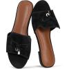 image:imageProject Cloud 100 Genuine Leather Sandals Women Dressy  NonSlip Womens Sandals with Memory Foam Insole Slides for Women Footwear  Lightweight Flat Sandals for Women 2026 CannesBlack