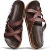 image:imageProject Cloud Summer Slides for Women 2026 with Plush and Soft Insole Womens Sandals Comfortable  NonSlip and Lightweight Sandals Women Footwear LassoChocolate