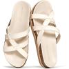 image:imageProject Cloud Summer Slides for Women 2026 with Plush and Soft Insole Womens Sandals Comfortable  NonSlip and Lightweight Sandals Women Footwear LassoCream