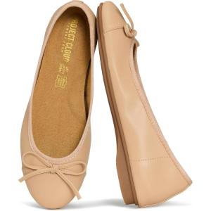 image:imageProject Cloud Ballet Flats for Women Shoes  Memory Foam Insole and Lightweight Mary Jane Flats  NonSlip and Comfortable Womens Shoes AshleyNude