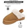 image:imageProject Cloud Genuine Suede Slippers for Women Indoor amp Outdoor Disquette Womens Sandals Memory Foam Clogs for Women Shoes  Fur WaterResistant House Shoes for Women Footwear SlingyChestnut