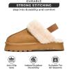 image:imageProject Cloud Genuine Suede Slippers for Women Indoor amp Outdoor Disquette Womens Sandals Memory Foam Clogs for Women Shoes  Fur WaterResistant House Shoes for Women Footwear SlingyChestnut