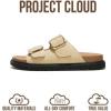 image:imageProject Cloud Platform Summer Sandals for Women 2026  Comfortable and Adjustable Straps Summer Slides  NonSlip Casual Womens SandalsSharl 2  Beige Suede