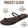 image:imageProject Cloud Summer Sandals for Women 2026  Memory Foam Insole and EcoCrafted Leather Beach Flip Flops for Women  Non Slip and Lightweight Double Strap Womens Sandals TransitionDark Choco
