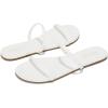 image:imageProject Cloud Summer Sandals for Women 2026  Memory Foam Insole and EcoCrafted Leather Beach Flip Flops for Women  Non Slip and Lightweight Double Strap Womens Sandals TransitionWhite