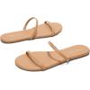 image:imageProject Cloud Summer Sandals for Women 2026  Memory Foam Insole and EcoCrafted Leather Beach Flip Flops for Women  Non Slip and Lightweight Double Strap Womens Sandals TransitionTan