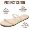 image:imageProject Cloud Summer Sandals for Women 2026  Memory Foam Insole and EcoCrafted Leather Beach Flip Flops for Women  Non Slip and Lightweight Double Strap Womens Sandals TransitionSand