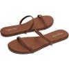 image:imageProject Cloud Summer Sandals for Women 2026  Memory Foam Insole and EcoCrafted Leather Beach Flip Flops for Women  Non Slip and Lightweight Double Strap Womens Sandals TransitionWhiskey
