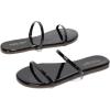 image:imageProject Cloud Summer Sandals for Women 2026  Memory Foam Insole and EcoCrafted Leather Beach Flip Flops for Women  Non Slip and Lightweight Double Strap Womens Sandals TransitionBlack Patent
