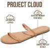 image:imageProject Cloud Summer Sandals for Women 2026  Memory Foam Insole and EcoCrafted Leather Beach Flip Flops for Women  Non Slip and Lightweight Double Strap Womens Sandals TransitionTan