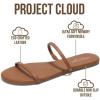 image:imageProject Cloud Summer Sandals for Women 2026  Memory Foam Insole and EcoCrafted Leather Beach Flip Flops for Women  Non Slip and Lightweight Double Strap Womens Sandals TransitionChocolate