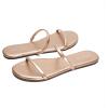 image:imageProject Cloud Summer Sandals for Women 2026  Memory Foam Insole and EcoCrafted Leather Beach Flip Flops for Women  Non Slip and Lightweight Double Strap Womens Sandals TransitionRose Gold