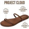 image:imageProject Cloud Summer Sandals for Women 2026  Memory Foam Insole and EcoCrafted Leather Beach Flip Flops for Women  Non Slip and Lightweight Double Strap Womens Sandals TransitionWhiskey