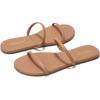 image:imageProject Cloud Summer Sandals for Women 2026  Memory Foam Insole and EcoCrafted Leather Beach Flip Flops for Women  Non Slip and Lightweight Double Strap Womens Sandals TransitionTaupe Pu