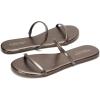 image:imageProject Cloud Summer Sandals for Women 2026  Memory Foam Insole and EcoCrafted Leather Beach Flip Flops for Women  Non Slip and Lightweight Double Strap Womens Sandals TransitionBronze