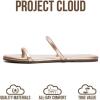 image:imageProject Cloud Summer Sandals for Women 2026  Memory Foam Insole and EcoCrafted Leather Beach Flip Flops for Women  Non Slip and Lightweight Double Strap Womens Sandals TransitionRose Gold