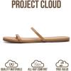 image:imageProject Cloud Summer Sandals for Women 2026  Memory Foam Insole and EcoCrafted Leather Beach Flip Flops for Women  Non Slip and Lightweight Double Strap Womens Sandals TransitionCamel