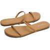 image:imageProject Cloud Summer Sandals for Women 2026  Memory Foam Insole and EcoCrafted Leather Beach Flip Flops for Women  Non Slip and Lightweight Double Strap Womens Sandals TransitionCamel