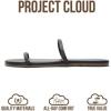 image:imageProject Cloud Summer Sandals for Women 2026  Memory Foam Insole and EcoCrafted Leather Beach Flip Flops for Women  Non Slip and Lightweight Double Strap Womens Sandals TransitionBlack