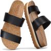 image:imageProject Cloud Womens Sandals  Premium Cork Insole Insole Shoes for Women Lightweight and Non Slip Beach Sandals for Women 2026Black Slide