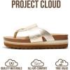 image:imageProject Cloud Womens Sandals  Premium Cork Insole Insole Shoes for Women Lightweight and Non Slip Beach Sandals for Women 2026Gold Thong