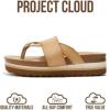 image:imageProject Cloud Womens Sandals  Premium Cork Insole Insole Shoes for Women Lightweight and Non Slip Beach Sandals for Women 2026Natural Thong