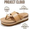 image:imageProject Cloud Womens Sandals  Premium Cork Insole Insole Shoes for Women Lightweight and Non Slip Beach Sandals for Women 2026Natural Thong