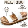 image:imageProject Cloud Womens Sandals  Premium Cork Insole Insole Shoes for Women Lightweight and Non Slip Beach Sandals for Women 2026Offwhite Slide