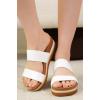 image:imageProject Cloud Womens Sandals  Premium Cork Insole Insole Shoes for Women Lightweight and Non Slip Beach Sandals for Women 2026Offwhite Slide
