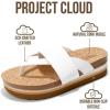 image:imageProject Cloud Womens Sandals  Premium Cork Insole Insole Shoes for Women Lightweight and Non Slip Beach Sandals for Women 2026Offwhite Thong