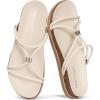image:imageProject Cloud Sandals Women Dressy with Plush amp Soft Insole  NonSlip Strappy Sandals For Women 2026  Lightweight Slides for Women Footwear  Stylish Womens Sandals FLOATCream