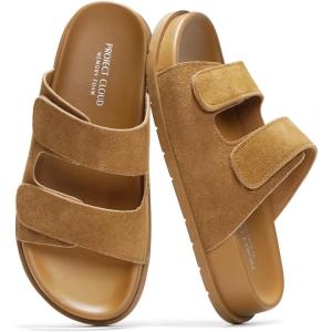 image:imageProject Cloud Platform Summer Sandals for Women 2026  Comfortable and Adjustable Straps Summer Slides  NonSlip Casual Womens SandalsSleek Chestnut Suede