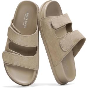 image:imageProject Cloud Platform Summer Sandals for Women 2026  Comfortable and Adjustable Straps Summer Slides  NonSlip Casual Womens SandalsSleek Taupe