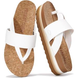 image:imageProject Cloud Womens Sandals  Premium Cork Insole Insole Shoes for Women Lightweight and Non Slip Beach Sandals for Women 2026Offwhite Thong