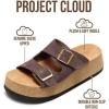 image:imageProject Cloud 100 Genuine Leather Platform Sandals Women Footwear  Plush amp Soft Insole Wedge Womens Sandals  NonSlip and Lightweight Dressy Summer Beach Sandals BarcelonaCoffee