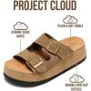 image:imageProject Cloud 100 Genuine Leather Platform Sandals Women Footwear  Plush amp Soft Insole Wedge Womens Sandals  NonSlip and Lightweight Dressy Summer Beach Sandals BarcelonaMushroom