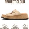 image:imageProject Cloud 100 Genuine Leather Platform Sandals Women Footwear  Plush amp Soft Insole Wedge Womens Sandals  NonSlip and Lightweight Dressy Summer Beach Sandals BarcelonaBeige