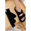 image:imageProject Cloud 100 Genuine Leather Sandals For Women  Platform Sandals Memory Foam Insole Non Slip Womens Sandals with adjustable straps  Wedge Sandals for Women 2026 SilverstarBlack Suede
