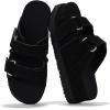 image:imageProject Cloud 100 Genuine Leather Sandals For Women  Platform Sandals Memory Foam Insole Non Slip Womens Sandals with adjustable straps  Wedge Sandals for Women 2026 SilverstarBlack Suede