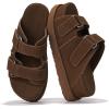 image:imageProject Cloud 100 Genuine Leather Sandals For Women  Platform Sandals Memory Foam Insole Non Slip Womens Sandals with adjustable straps  Wedge Sandals for Women 2026 SilverstarMocha Suede