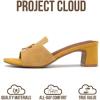 image:imageProject Cloud 100 Genuine Leather Sandals Women Footwear  Memory Foam Insole amp NonSlip Women Sandals Dressy  Lightweight Womens Heels Sandals  Slides for Women 2026 MonacoTurmeric Suede