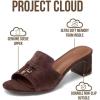 image:imageProject Cloud 100 Genuine Leather Sandals Women Footwear  Memory Foam Insole amp NonSlip Women Sandals Dressy  Lightweight Womens Heels Sandals  Slides for Women 2026 MonacoEspresso Suede