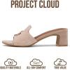 image:imageProject Cloud 100 Genuine Leather Sandals Women Footwear  Memory Foam Insole amp NonSlip Women Sandals Dressy  Lightweight Womens Heels Sandals  Slides for Women 2026 MonacoLatte Suede