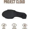 image:imageProject Cloud 100 Genuine Leather Sandals Women Footwear  Memory Foam Insole amp NonSlip Women Sandals Dressy  Lightweight Womens Heels Sandals  Slides for Women 2026 MonacoBlack Suede